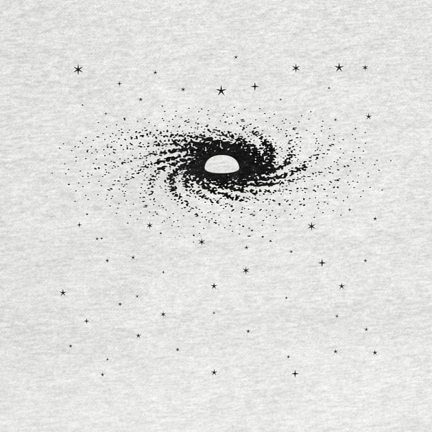 Black hole galaxy universe by HBfunshirts